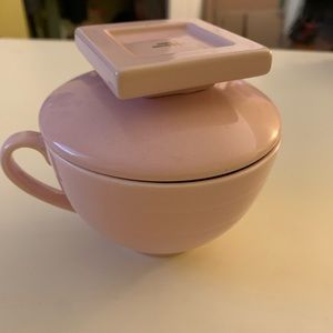 Tea Forte Light Pink Japanese Style Covered Infused Tea Cup 3 Piece Never Used